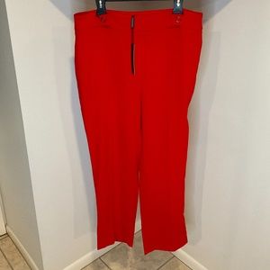 ELIE TAHARI Red Blazer Pants